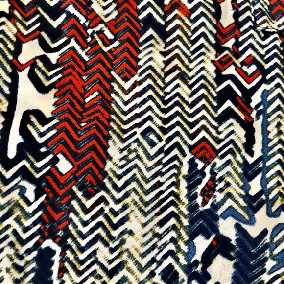 Anthropologie geometric sleeveless blouse, medium - Picture 4 of 6